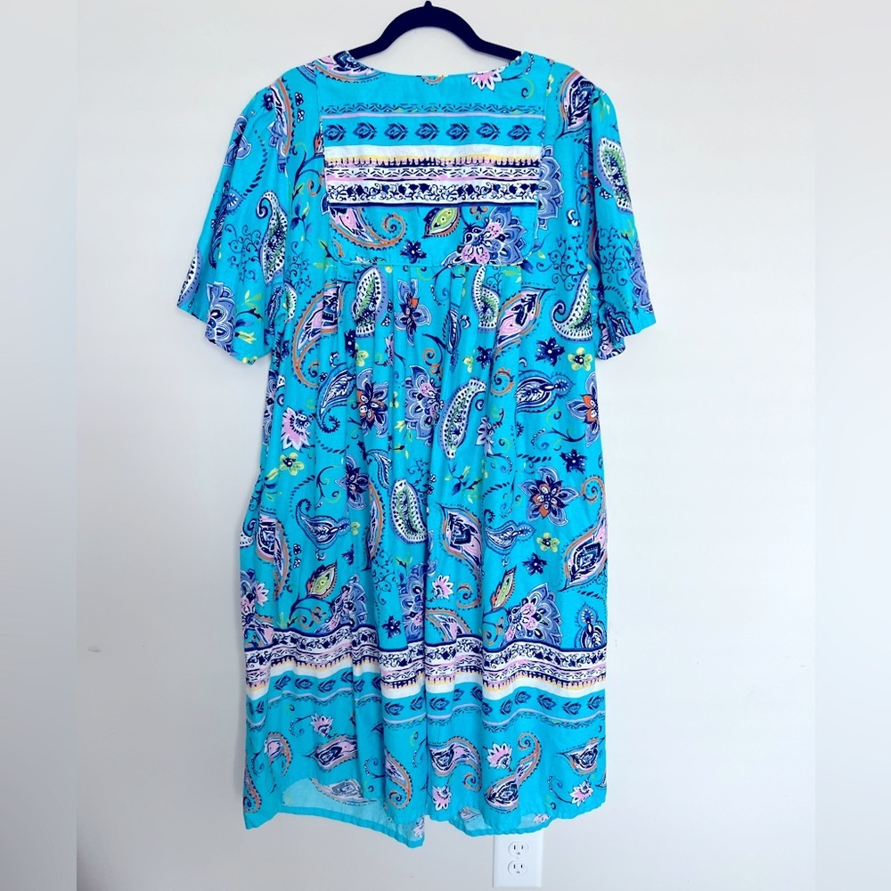 Only Necessities Women's Plus Size Mixed Print Short Lounger Dress Size 22/24 - Picture 5 of 11